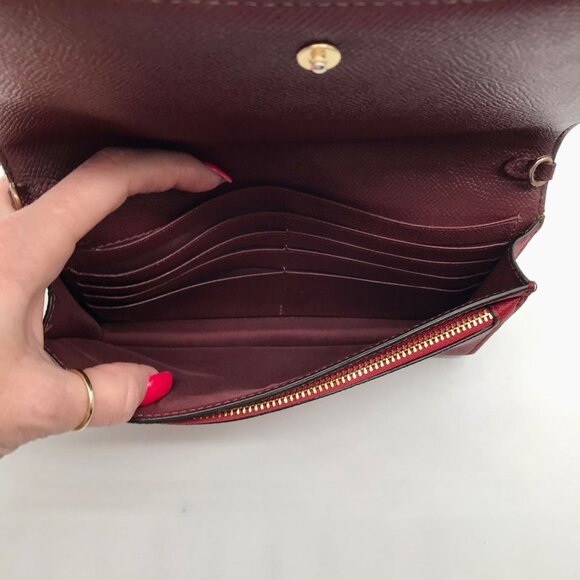 Coach Brown Monogram Coated Canvas Wallet - Picture 10 of 10